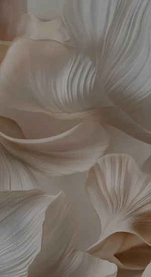 Soft Taupe Floral Texture Wallpaper