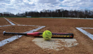 Softball Equipmenton Field Wallpaper