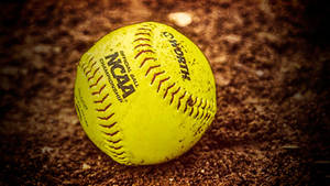 Softball Neon Yellow Green Colour Wallpaper