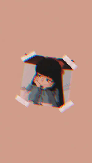 Softie Aesthetic Anime Girl Glitch Art Wallpaper