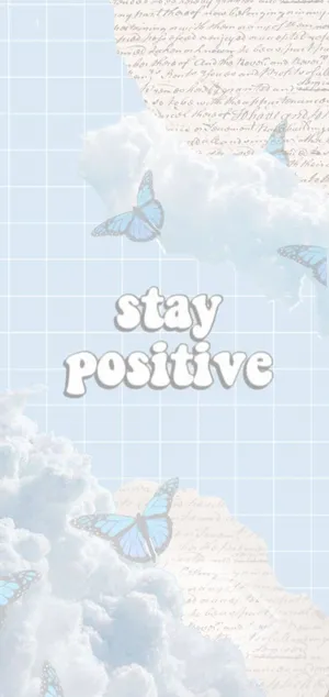 Softie Aesthetic Stay Positive Wallpaper Wallpaper