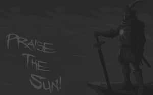 Solaire Of Astora In Battle Pose Wallpaper