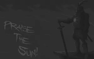 Solaire Of Astora In Battle Pose Wallpaper