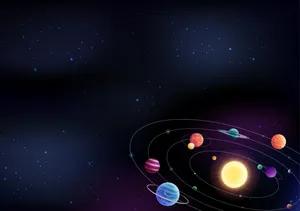 Solar System Cluster Wallpaper