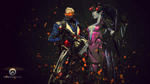 Soldier 76 In Action Wallpaper