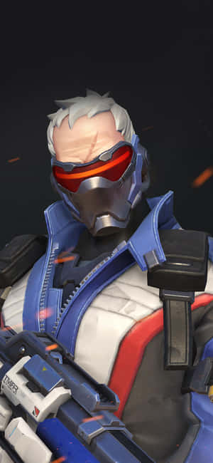 Soldier 76 In Action Wallpaper