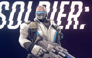 Soldier 76 In Action - Unleashing Fury On The Battlefield Wallpaper