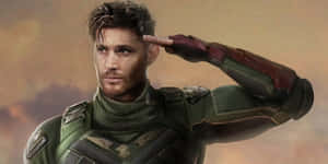 Soldier Boy Salutingin Uniform Wallpaper