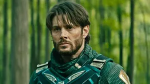 Soldier Boyin Green Forest Backdrop Wallpaper