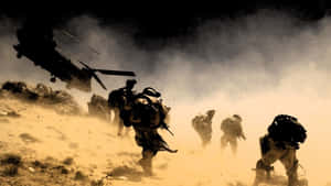 Soldier In The Field, Ready For Action Wallpaper