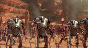 Soldiers At The Battle Of Geonosis Wallpaper