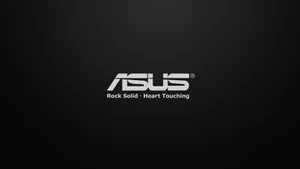 Solid Black 4k Asus Logo Wallpaper