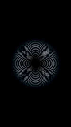 Solid Black 4k Glowing Circles Wallpaper