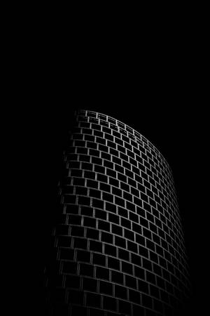 Solid Black 4k Tower Wallpaper