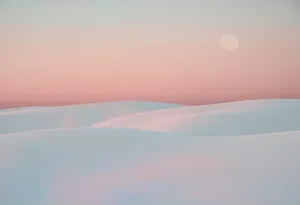 Solid Pastel Color White Desert Wallpaper
