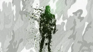 Solid Snake In Action Wallpaper