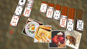 Solitaire With Aesthetic Images Wallpaper