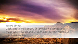 Solitary Bible Verse Wallpaper