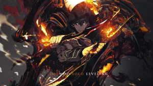 Solo Leveling Fire Jin-woo Wallpaper