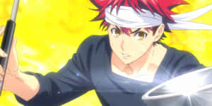 Soma Yukihira Cooking Action Wallpaper