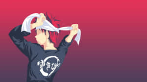 Soma Yukihira In Intense Cooking Showdown Wallpaper