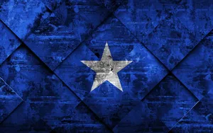Somalia Rugged Diagonal Squares Wallpaper