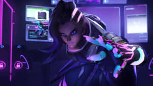 Sombra From Overwatch: Stealth And Intrigue Wallpaper