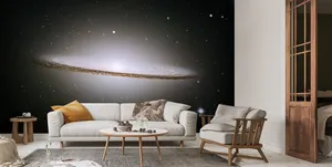 Sombrero Galaxy Wall Mural Living Room Wallpaper
