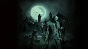 Somehow, The Dead Have Risen Again In This Gothic Graveyard Wallpaper
