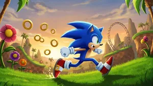 Sonic Adventure 2 Gameplay Scene Wallpaper