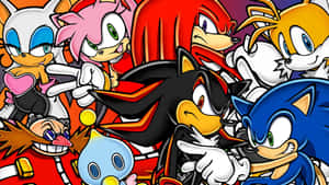 Sonic Adventure Hd - Sonic And Friends In Action Wallpaper