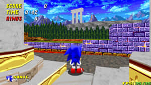 Sonic Adventure In Marble Zone Wallpaper