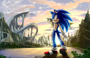 Sonic_ Adventure_ Landscape Wallpaper