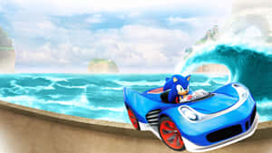 Sonic And All-stars Racing Transformed Characters Showcase Their Vehicle Transformations Wallpaper