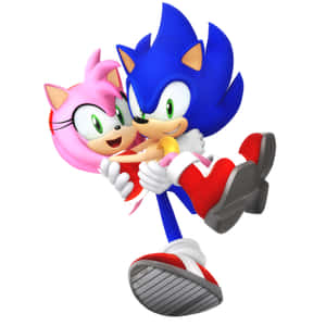 Sonic And Amy's Adventures Together Wallpaper