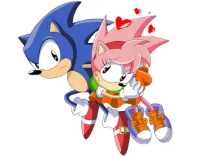 Sonic And Amy's Romantic Adventure Wallpaper