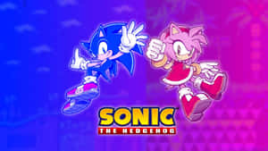 Sonic And Amy's Romantic Adventure Wallpaper