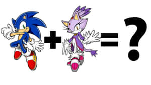 Sonic And Blaze In Action Wallpaper