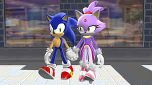 Sonic And Blaze: Unstoppable Team Wallpaper