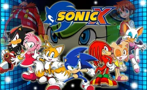Sonic And Friends In Action Wallpaper