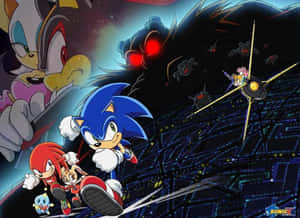 Sonic And His Friends In Sonic X Animated Series Wallpaper