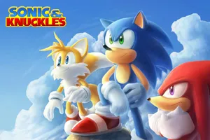 Sonic And Knuckles Team Up Wallpaper