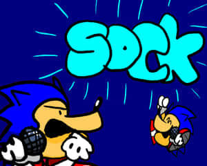 Sonic_and_ Pico_ F N F_ Style Wallpaper