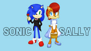 Sonic And Sally Sharing An Adventure Together Wallpaper