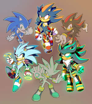 Sonic_and_ Silver_ Variations_ Art Wallpaper