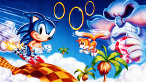 Sonic_and_ Tails_ Adventure_ Artwork Wallpaper