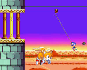 Sonic_and_ Tails_ Adventure_in_ Sandopolis Wallpaper
