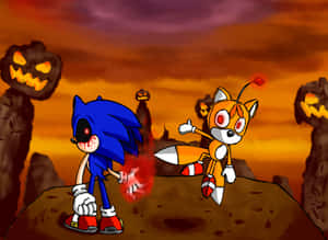 Sonic_and_ Tails_ Halloween_ Adventure Wallpaper