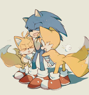 Sonic And Tails Team Up For An Adventure Wallpaper