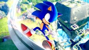 Sonic Art: A Rush Of Speed And Color Wallpaper